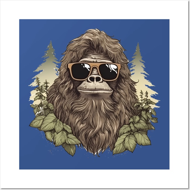 Dope Sasquatch in Nature Wall Art by Grassroots Green